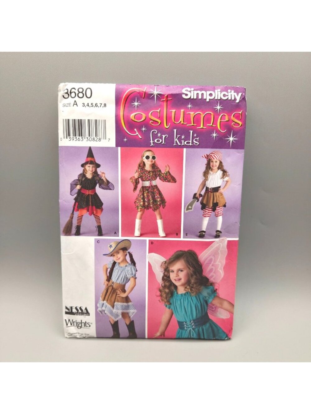Simplicity 3680 Sewing Pattern Kids Costumes Sizes 3-8 Halloween Uncut